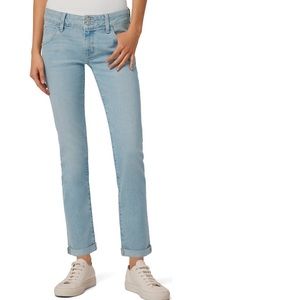 NWOT Hudson Jeans Collin Mid-Rise Cuffed Crop Straight Leg Jeans